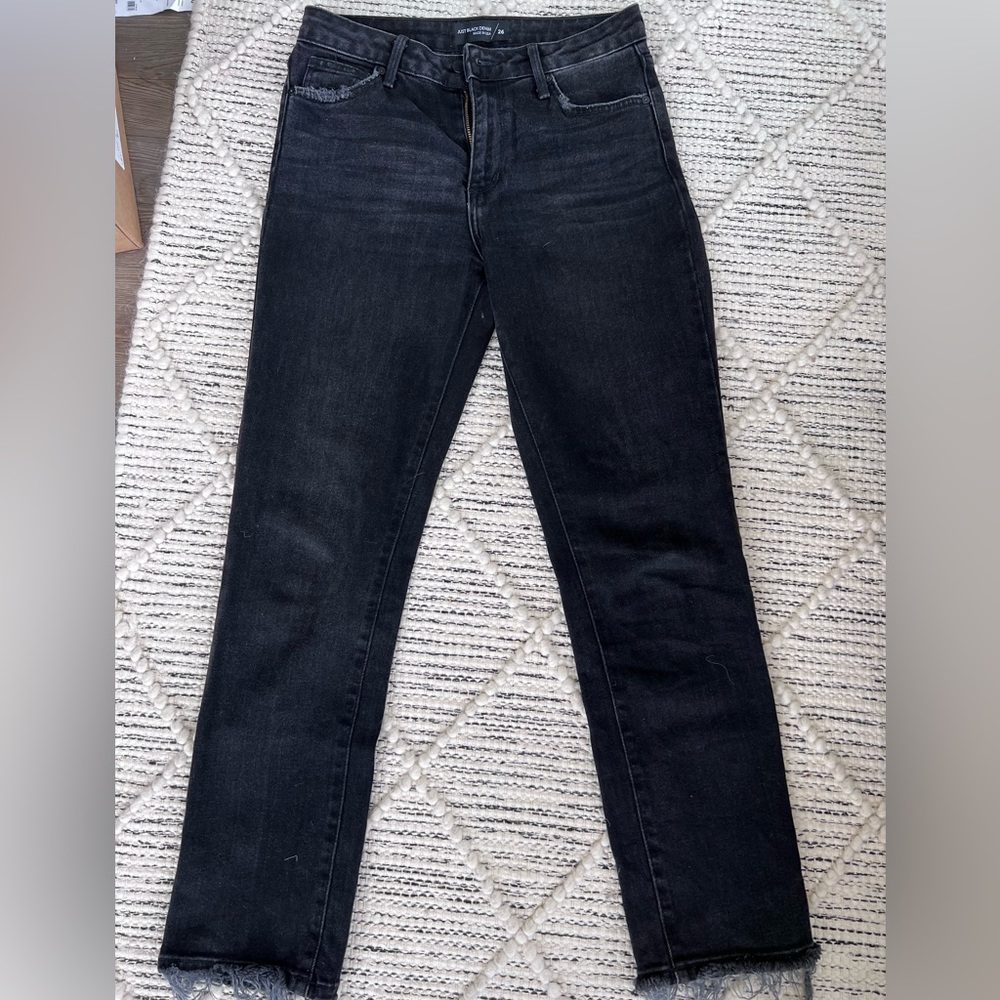 Just Black straight fringe jeans